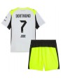 Billige Borussia Dortmund Jobe Bellingham #7 Bortedraktsett Barn 2025-26 Kortermet (+ Korte bukser)